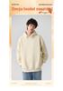 Retro Lambswool Hooded Sweatshirt: Solid Color, Warm, Plus Velvet, Casual Men's Jacket for Autumn & Winter
