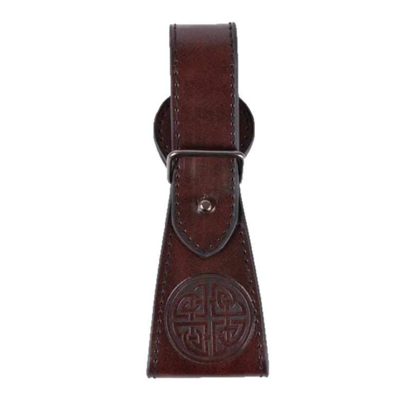 Historical Reenactment PU Leather Belt Buckle With Antique Finish For Cosplay Event And Theme Parties