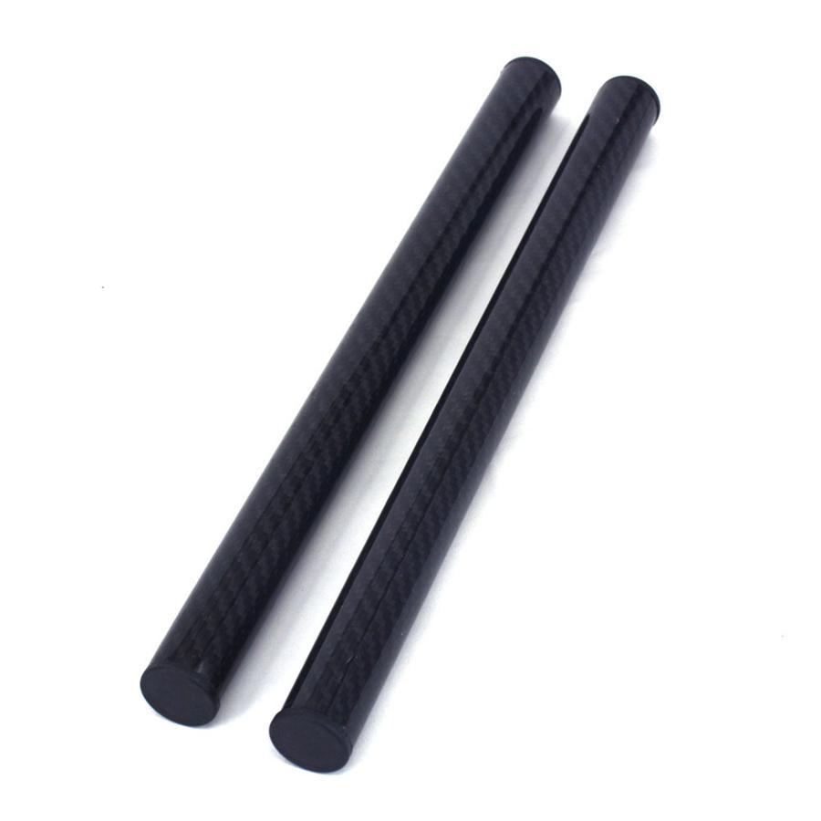 Motorcycle Pair Glossy Carbon Fiber Clip On Handlebar 22mm Handle Bar Grips Tube