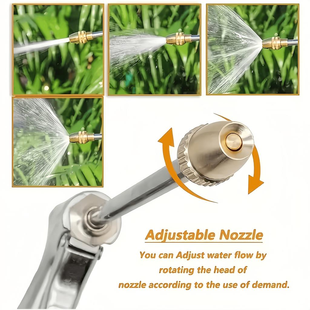 Alloy Plated High Pressure Washer Gun Durable Metal Water Sprayer for Car Washing & Garden Watering