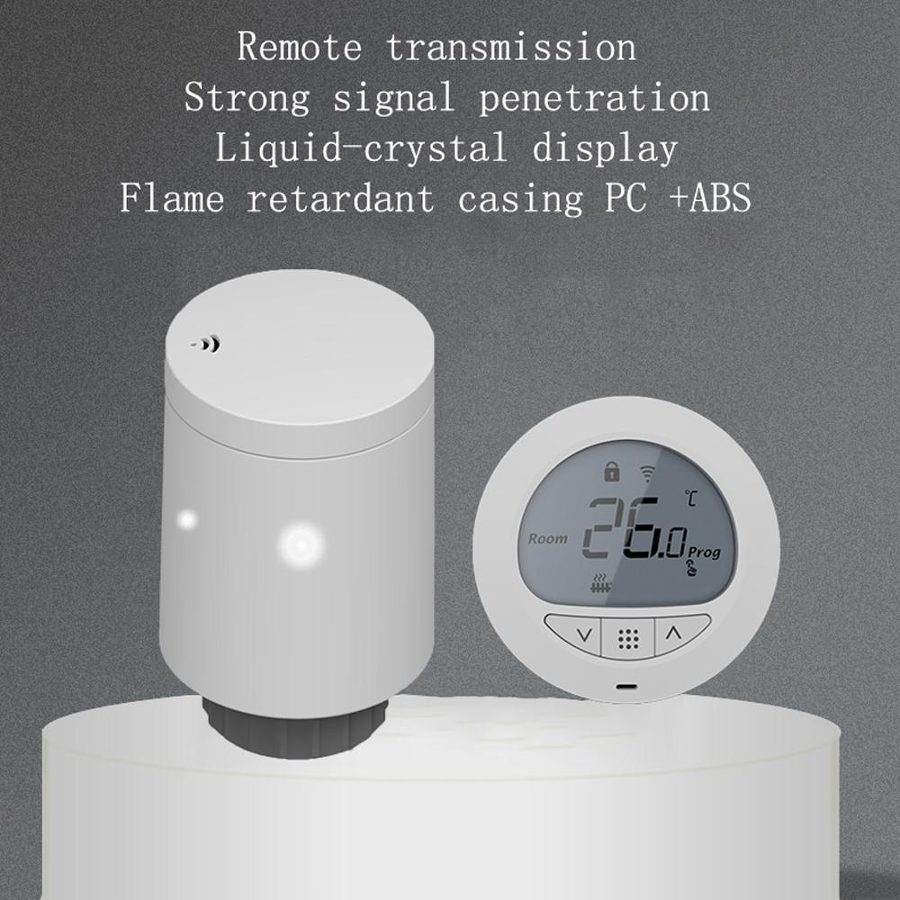 

Термостатические радиаторные клапаны Tuya Zigbee, интеллектуальное беспроводное управление через приложение для мобильного телефона, отопление дома