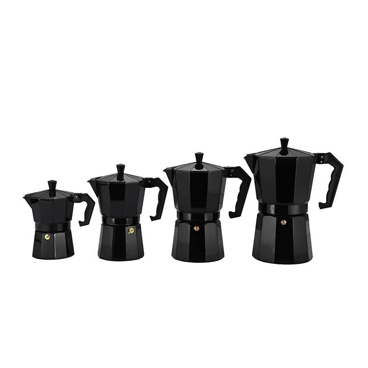 Italian Octagonal Mocha Pot - Aluminum Coffee Maker for European Brewing