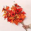 Artificial Maple Leaf Stem for Seasonal Decor - Autumn & Thanksgiving