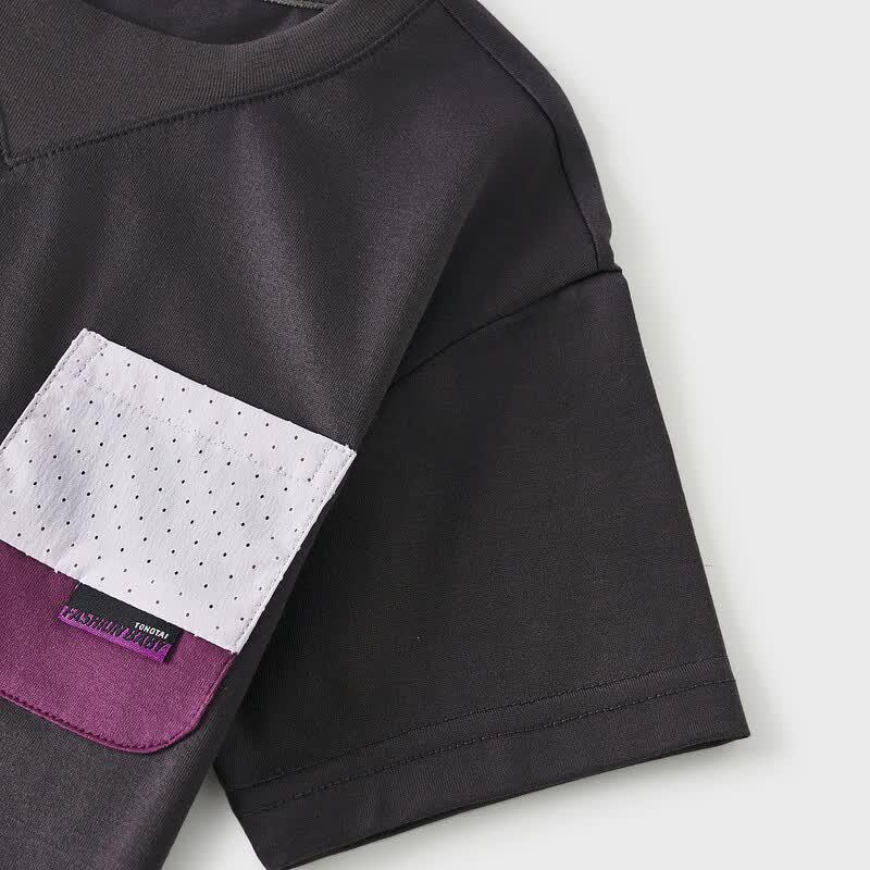 TONGTAI Boys' Pure Cotton Short Sleeve T-Shirt