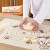 ZISIZ Beige Bear Silicone Baking Mat Set