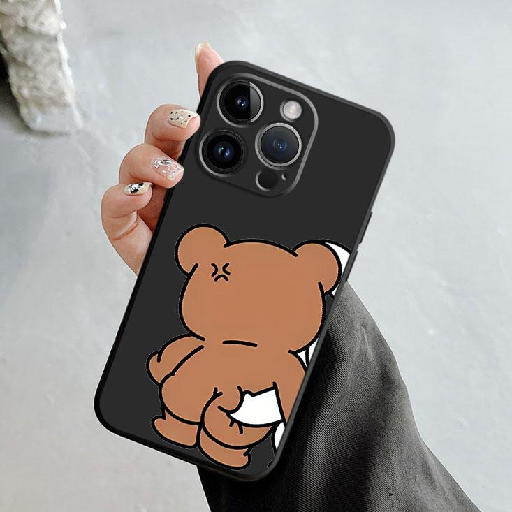 

Funny Cute Bear Bunny Phone Case for Huawei P20 P30 Pro P20 Lite 2018 P30 P40 Lite P Smart 2019 P Smart Z Soft TPU Shell P20