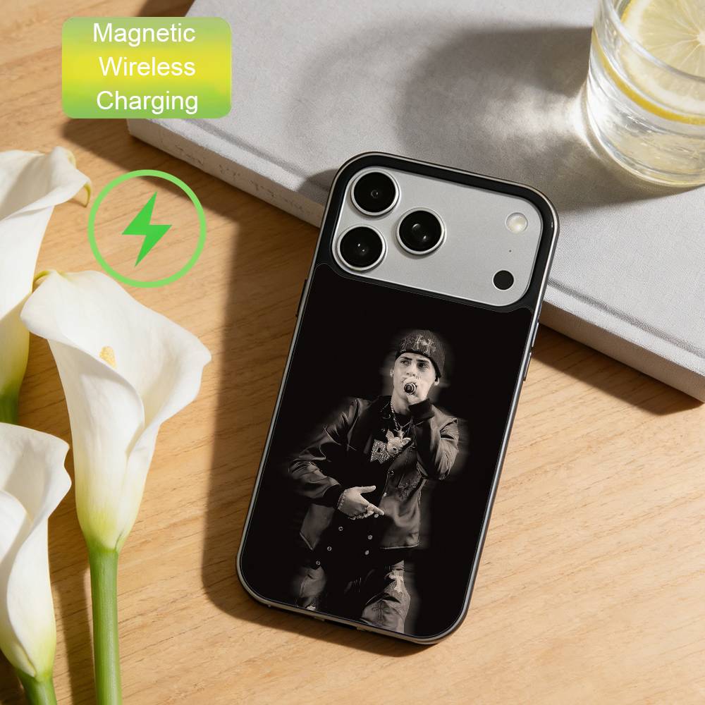 C-Cris MJ Minimal Cool Phone Case For iPhone17,16,15,14,13,12,11 Plus,For Magnetic Wireless Charge Cover