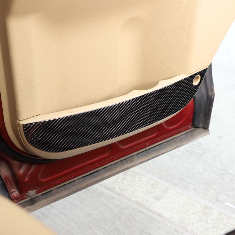 For Land Rover Freelander 2 2007-2012 Soft Carbon Fiber Car Rear Door Inner Door Anti-kick Panel Trim Sticker Car Accessories