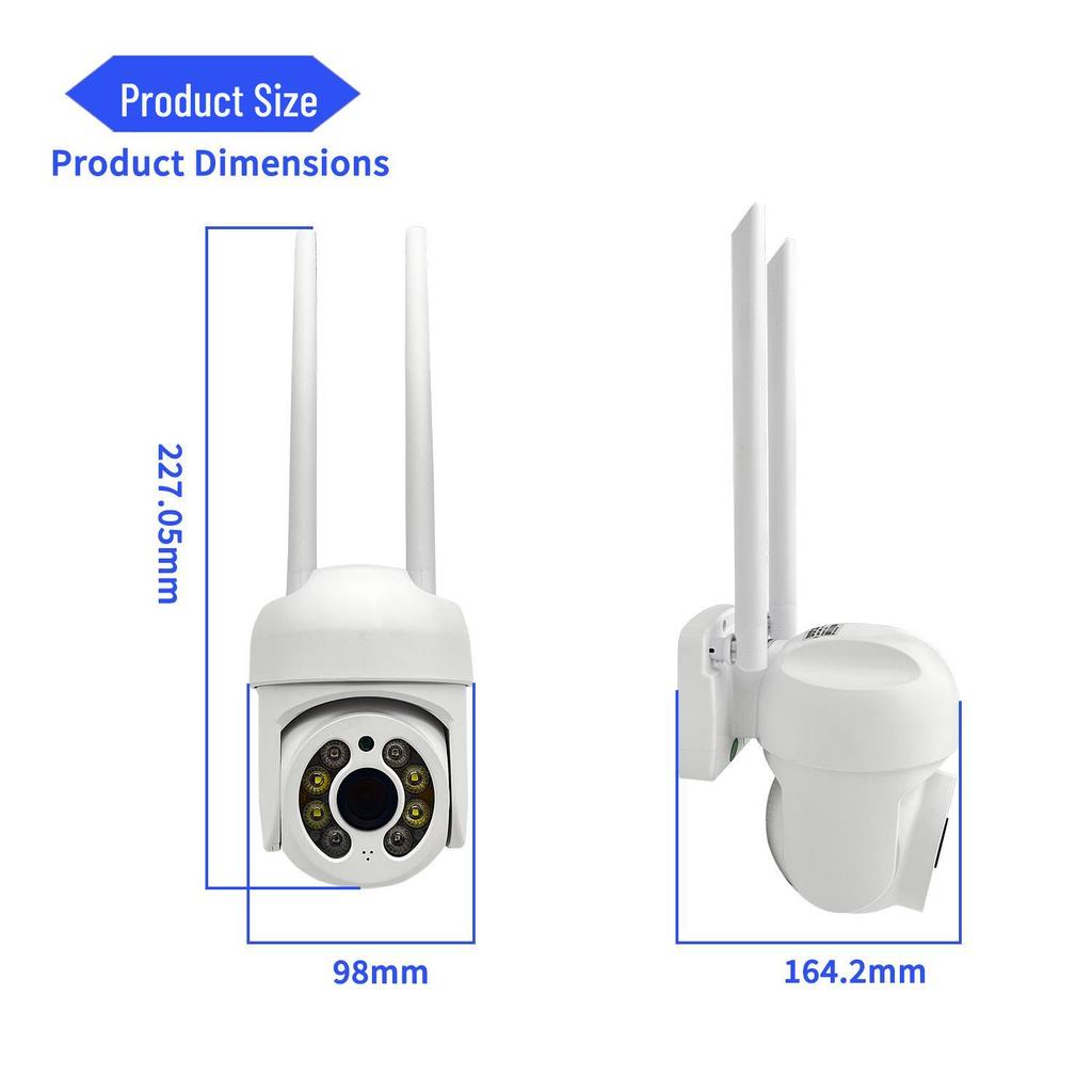 Smart Outdoor HD PTZ WiFi Security Camera