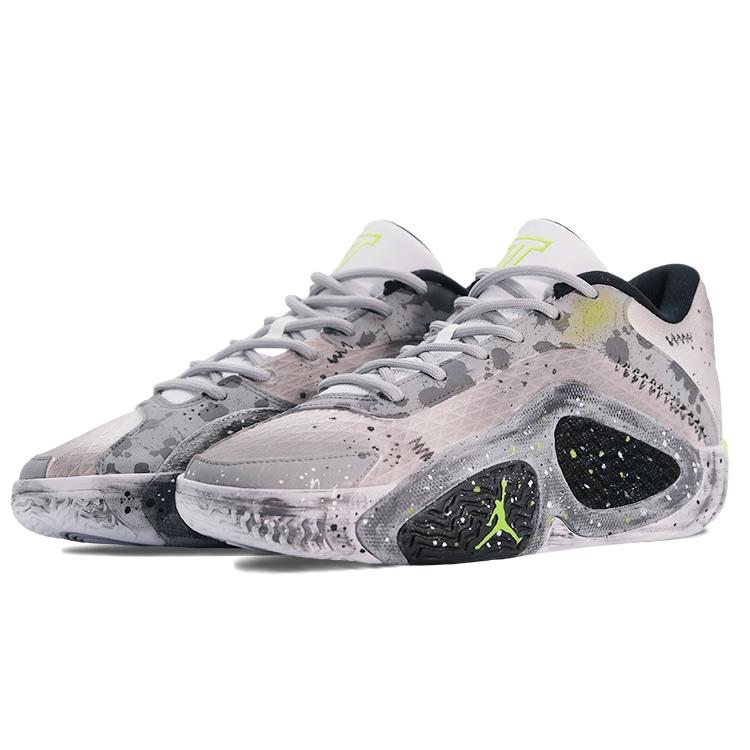 Jordan Tatum 2 Basketball Shoes Men's Low top Gray/White/Neon Green FJ6458-100(Team379-)