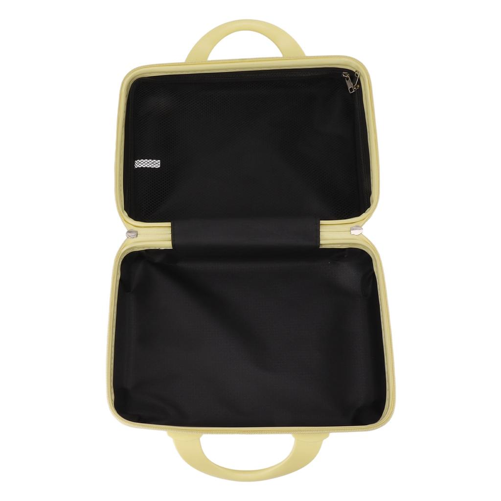 14in Cosmetic Box Suitcase Design Vintage   Large Capacity Portable ABS Makeup Bag for Women Girls Travel
