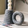 Retro Ceramic Candle Holder - Creative Candlestick for Home Decor, Desktop, and Soft Decoration in INS Style