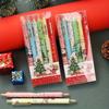 6 Pcs Christmas Water Pen 0.5 Mm Black Retractable Multicolor Neutral Pen for Kid Suitable Office School Use Back To School