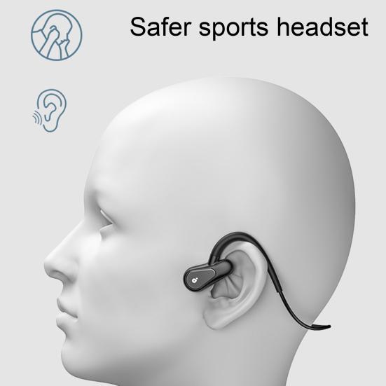 A01 Bluetooth-compatible Earphone Ear Hook Bone Conduction Built-in 16G Memory Wireless Sports Headphone for Mobile Phone