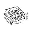 Elegant Metal Napkin Holder with Weighted Arm Square Napkin Box Decorative Holder Rustic Napkin Tray