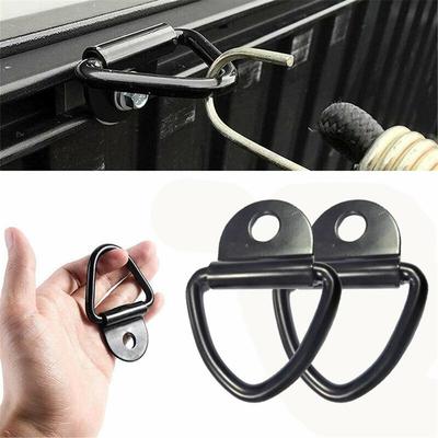 4Pcs Forged V-Ring Tie Down Anchor – Heavy Duty Carbon Steel Lashing Hook For Trailer, Truck, Motorcycle Cargo Securing (1000-1500kg Load Capacity)