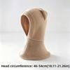 Woolen Knit Winter Balaclava Hat Solid Color Hooded Beanie  for 2-6 Y Boys and Girls