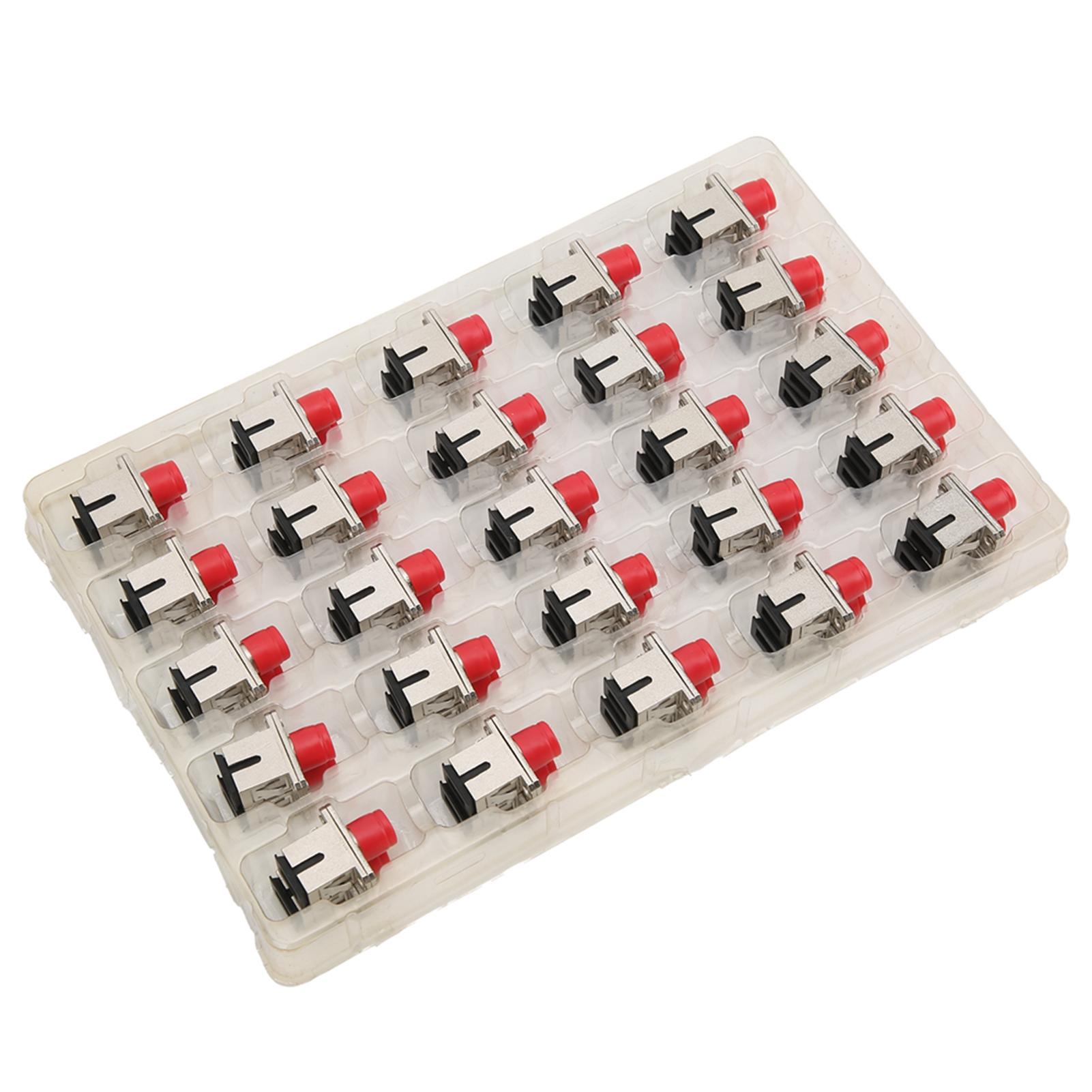 

50Pcs Fiber Optic Coupler SCFC UPC Metal Simplex Connector Adapter Industrial Supplies