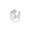 Unique Design Flower Rings For Women Geometric Stainless Steel Flower Opening Ring Gold Jewelry Gift Anillos