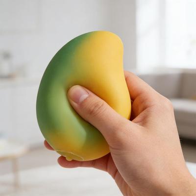 Magic Color Change Strawberry Mango Squeesh Toy Slow Rebound Fruit Stress Relief Ball Kawaii Anti-Stress Sensory Fidget Toy