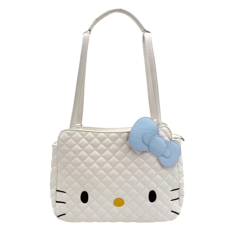 Schoolbag backpack Korean version ins cartoon cute Hello Kitty backpack diamond niche design casual commuter backpack