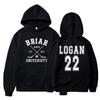 Briar University Logan 22 Hockey 2 Side Hoodies Off Campus Hockey Romance Hoodie Unisex Casual Hooded Sweatshirt Bookish Gift