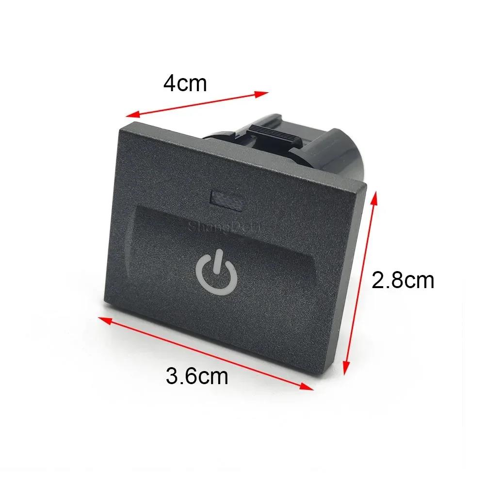 Car Red LED DRL Light Packing Radar Power On Off Camera Mirror Switch Button For Ford Focus 2 Mk2 2009 2010 2011 Accessories