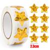 500PCS Gold Star Stickers Wedding Holiday Birthday Party Gift Box Sealing Sticker Envelope Invitation Letter Sticker Decorative