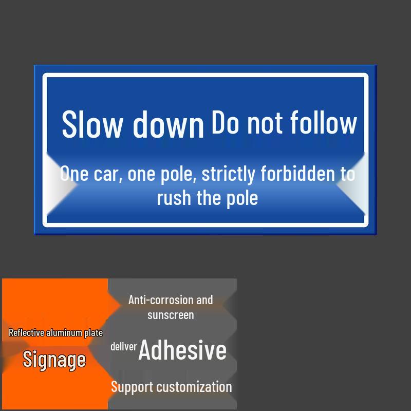 Reflective Aluminum Traffic & Parking Sign 40X20cm