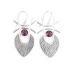 Amethyst Gemstone 925 Sterling Silver Jewelry Handmade Drop/Dangle Earrings1.78" EE-64-3