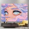 Clouded Eyes Backdrop Tapestry, Beautiful Banner For Wedding Birthday Anniversary, Year-Round Home Garden Event Decor