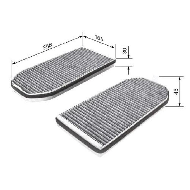 64319069926 Car Activated Carbon Cabin Pollen Air Conditioning Filter For BMW E38 7 Series 728i 730d 735i 740i 750i Replace