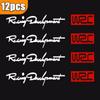 WRC Rally Stickers Car World Rally Championship Racing Styling Decals Hood Door Bumper Covers Vinyl Racing Sports stickers Decal