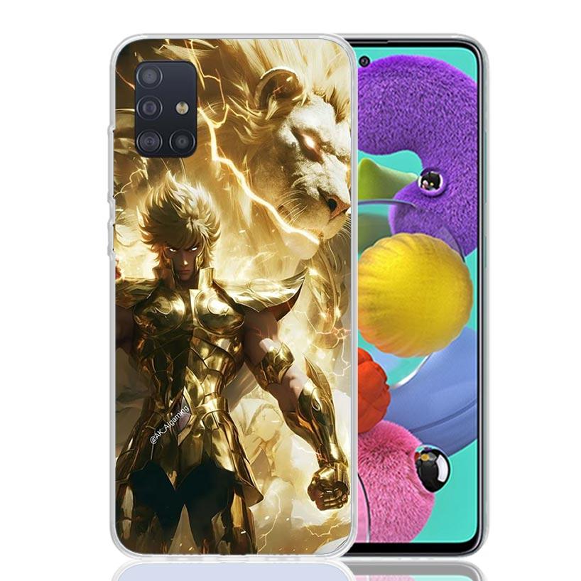 Saint Seiya Cool Phone Case For Samsung Galaxy A52 A32 A22 A12 A02S A50S A30S A51 A31 AA71 Note 20 Ultra 10 S10 Plus Galaxy A52