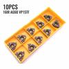 10pcs/Set 16IR AG60 Rts Lathe CNC Carbide Thread Cutting Turning Metalwork