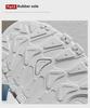 Men's White Chunky Sports Shoes - Autumn 2024 Casual Running Sneakers for Junior High Students