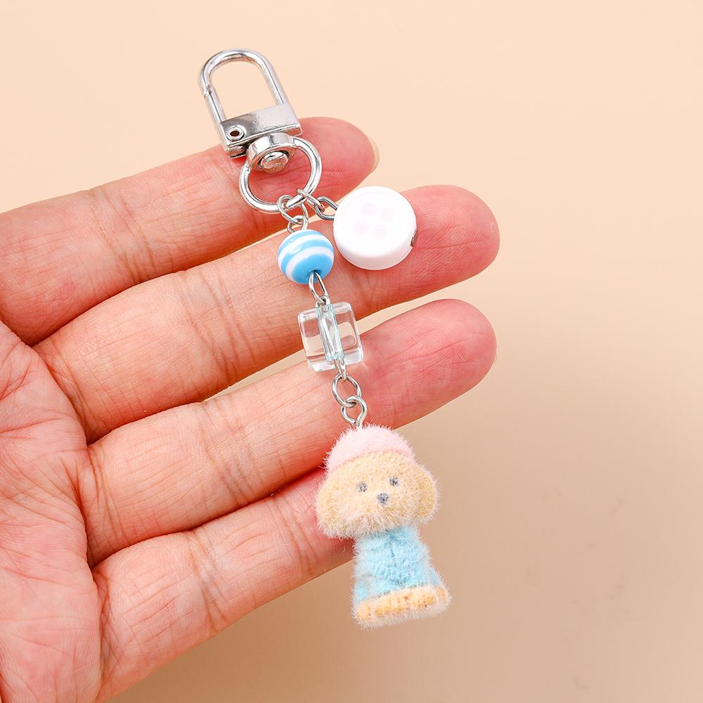 Cute Sea Otter Keychain Animal Key Ring Pendants for Women Girls Handbag Decor DIY Handmade Key Chain Jewelry Gifts