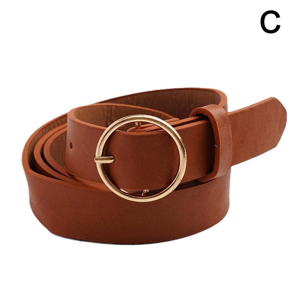 NEW Women PU Leather Waistbands Adjustable Belts Fashion Casual Pin Round Buckle Belts For Waist Strap Jeans Skirt Men Female