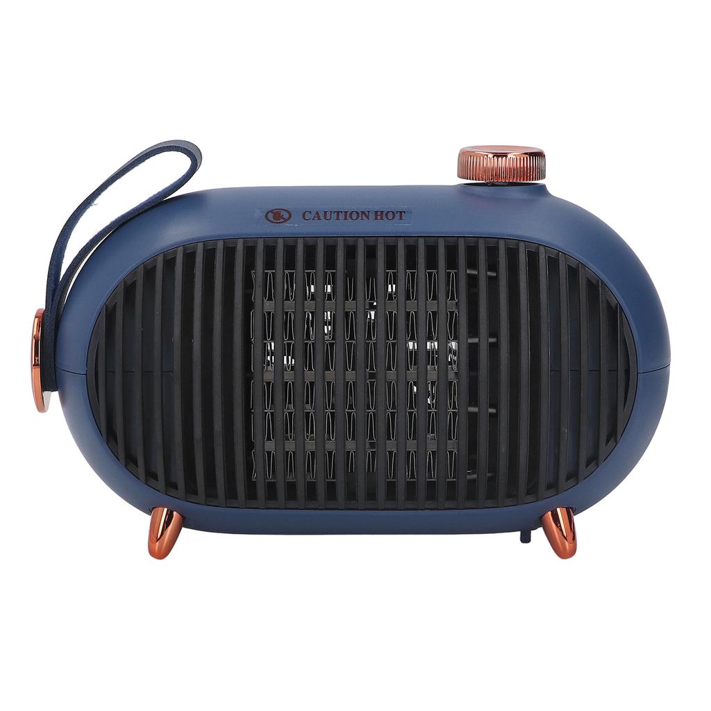 Small Space Heater 3 Level Adjustment 900W PTC Ceramic Fast Heating Mute Desk Heater with Flame