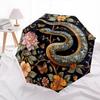 1pc Snake, Flowers, Butterflies Umbrella with Plastic Handle,Compact & Stylish,Suitable for All Seasons YS331026