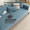 Chenille Herringbone Sofa Cushions: Non-slip, Dirt-resistant, Nordic Solid Color Cover for All Seasons
