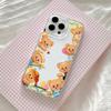 Cute Butter Bear Phone Case For Samsung Galaxy S25 S24 S23 S22 S21 S20 FE Note20 Note10 Edge Plus Ultra Lite 5G Clear Back Cover