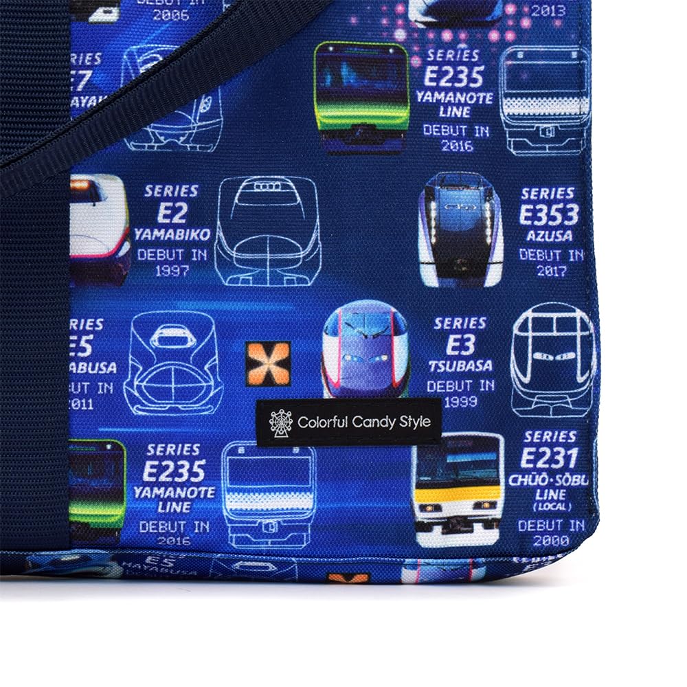 COLORFUL CANDY STYLE Melodica Train Face Collection by JR Case, Water-Repellent, Lightweight, (All-Over Print) Licensed East. Water-Repellent,