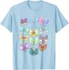 Hot Fashion Casual Disney Princess Cute Ribbons and Bows Pastel Colors Logo T-Shirt S-4XL Four Seasons