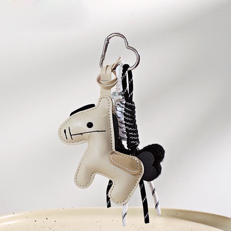 Yogodlns Mini Backpack Hanging Handbag Pendant Cute Faux Leather Nylon Rope Bag Pendant Bags Accessories