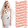 Superior Bride Celebrating Hair Accessories Set For Wedding Bachelorette And Bridal Shower Celebrations