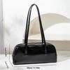 Stylish and unique handbag, simple and versatile shoulder bag with fixed long shoulder strap/zipper closure, suitable for parties, travel, and work.