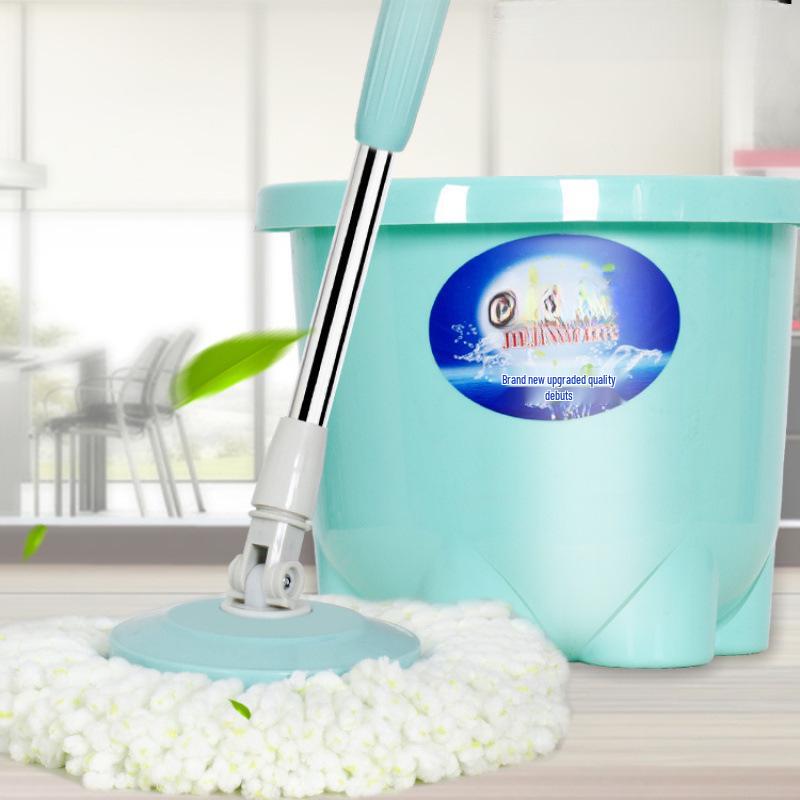 Rotating Universal Mop with Spin-Dry Bucket - No-Wash, Easy-Clean Floor Mop for Home