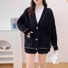 Faux Mink Sweater Coat - 2026 Korean Style: Lazy, Loose, Thickened Knit Cardigan for Autumn/Winter.