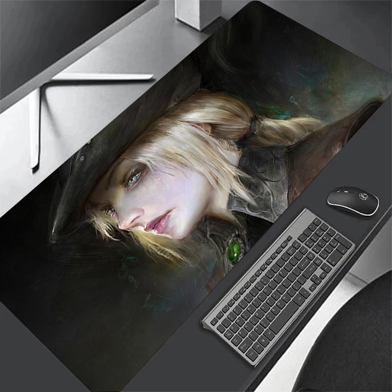 XXL Computer Anime Bloodborne Gamer XL Desk Mat Large Size Gaming Mousepad PC Keyboard Carpet Overlock Table Mouse Pad x